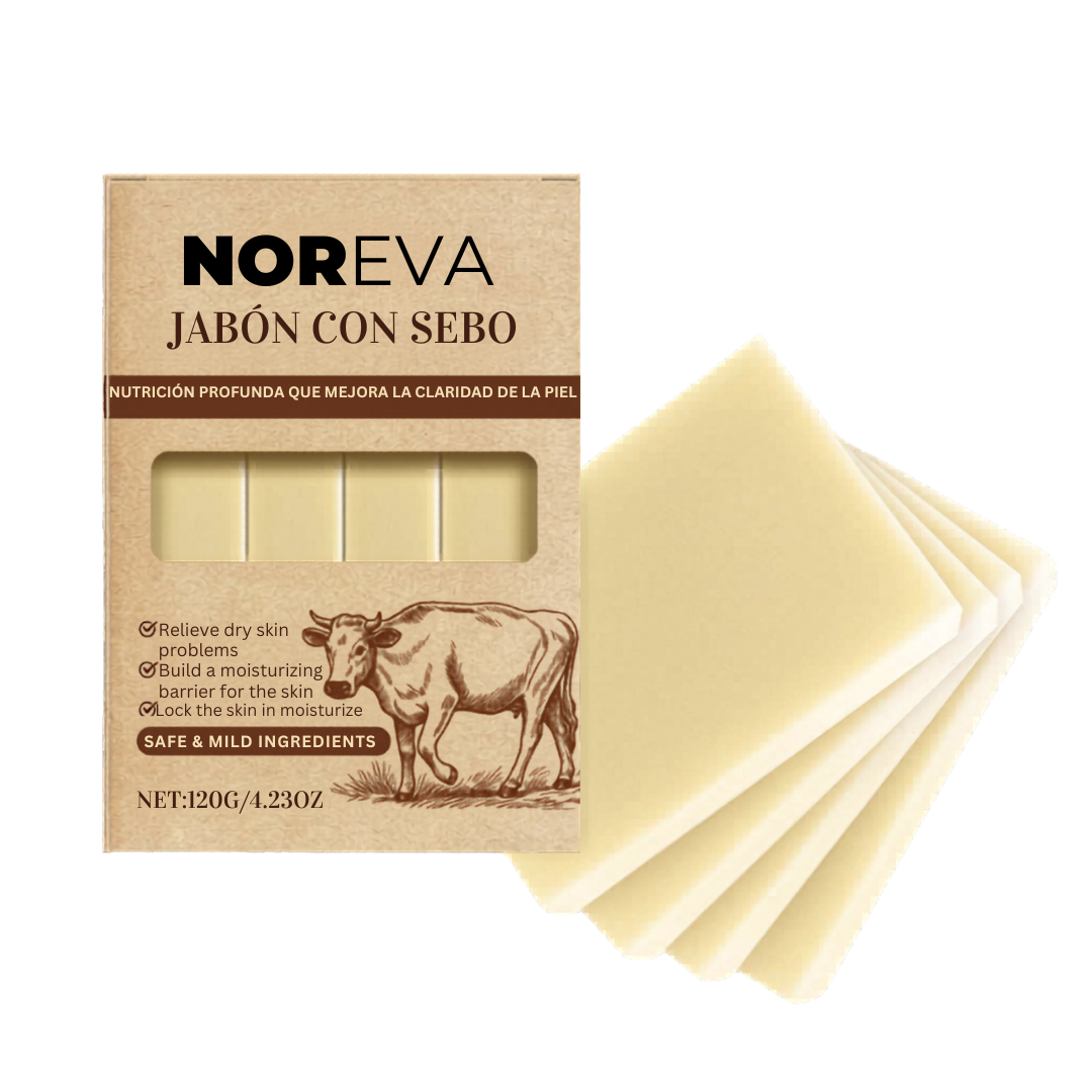 Jabón corporal de Sebo para Limpieza e Hidratación (4 pcs)