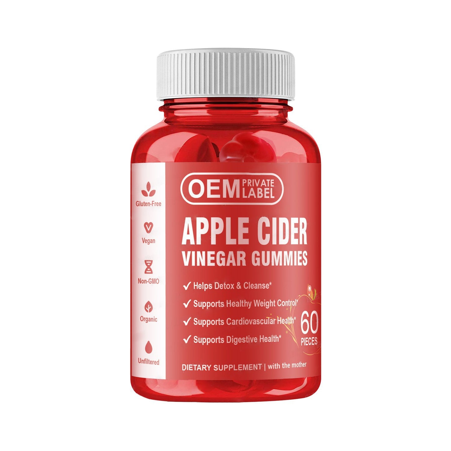 Gomitas De Vinagre de Manzana Detox