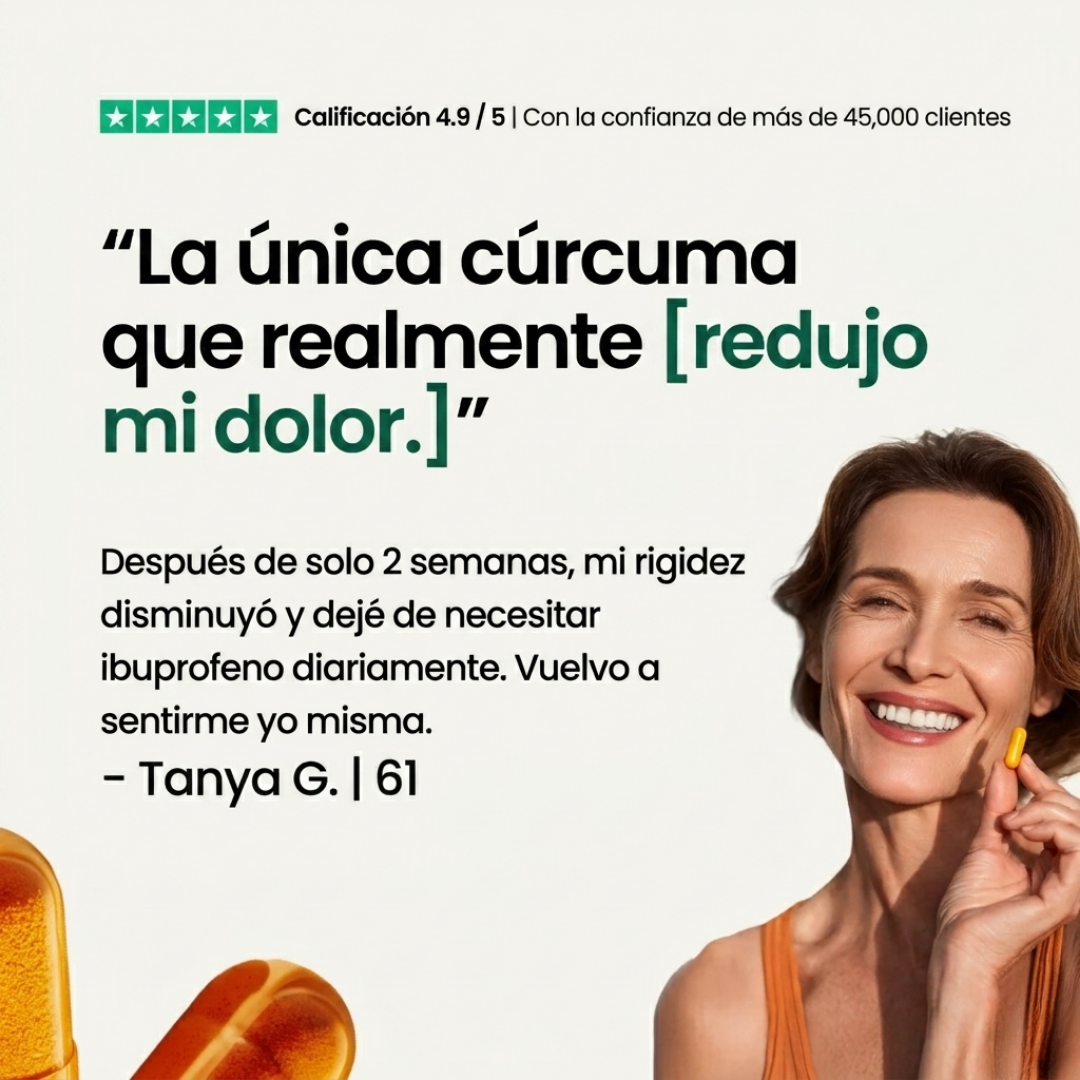 Cúrcuma Esentia Labs™ Alivia dolor articular e inflamación