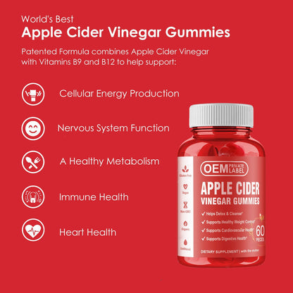 Gomitas De Vinagre de Manzana Detox