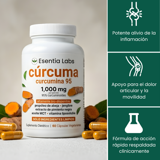 Cúrcuma Esentia Labs™ Alivia dolor articular e inflamación